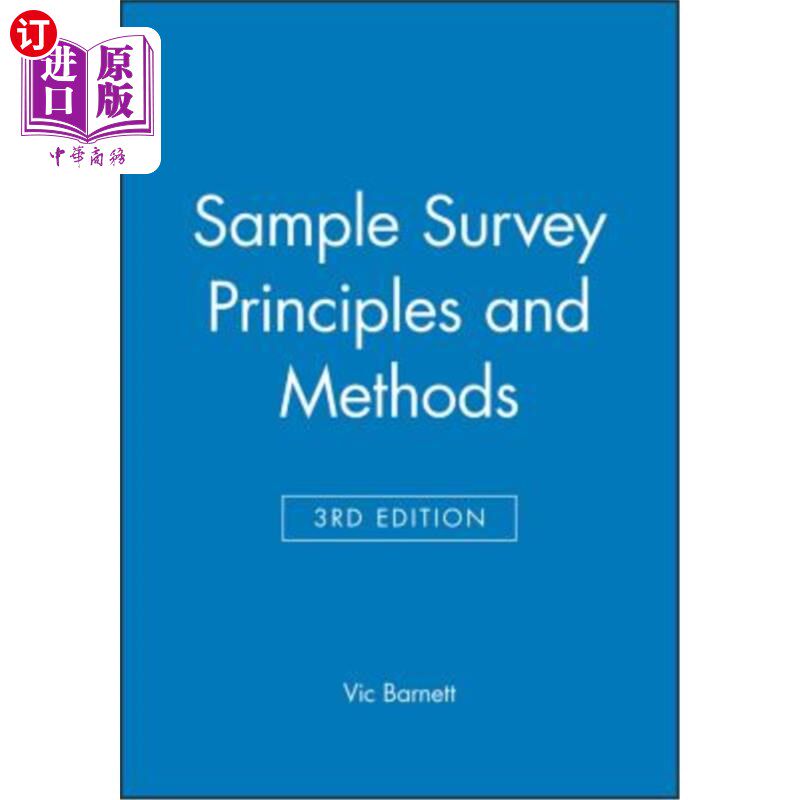 海外直订Sample Survey Principles and Methods 抽样调查的原则和方法