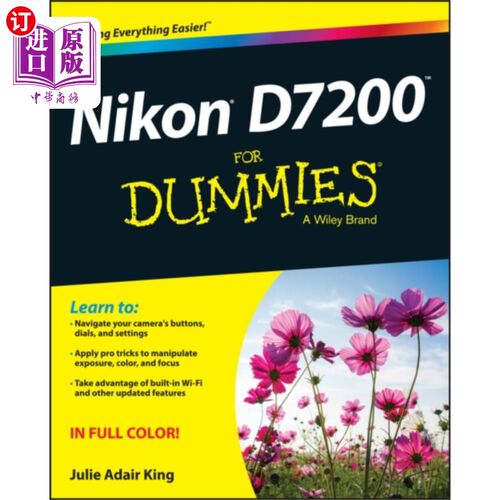 海外直订Nikon D7200 For Dummies 尼康D7200傻瓜版