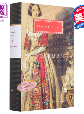 玛丽 安 埃文斯 米德尔马契 Everymans Library Classics Middlemarch 英文原版 George Eliot 十九世纪英国生活【中商原版】