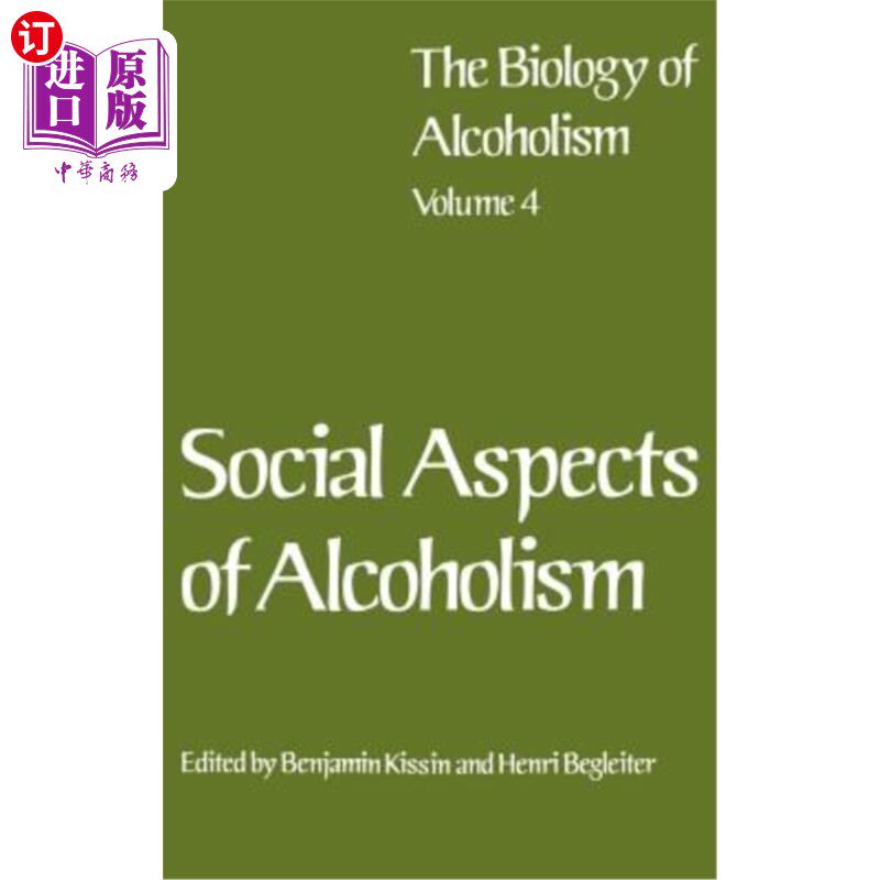 海外直订医药图书Social Aspects of Alcoholism 酒精中毒的社会影响