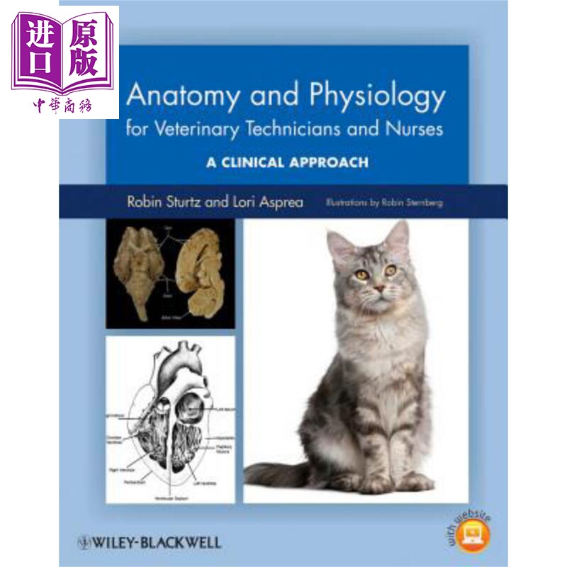 现货 Anatomy And Physiology For Veterinary Technicians And Nurses Robin Sturtz 英文原版【中商原版】wiley