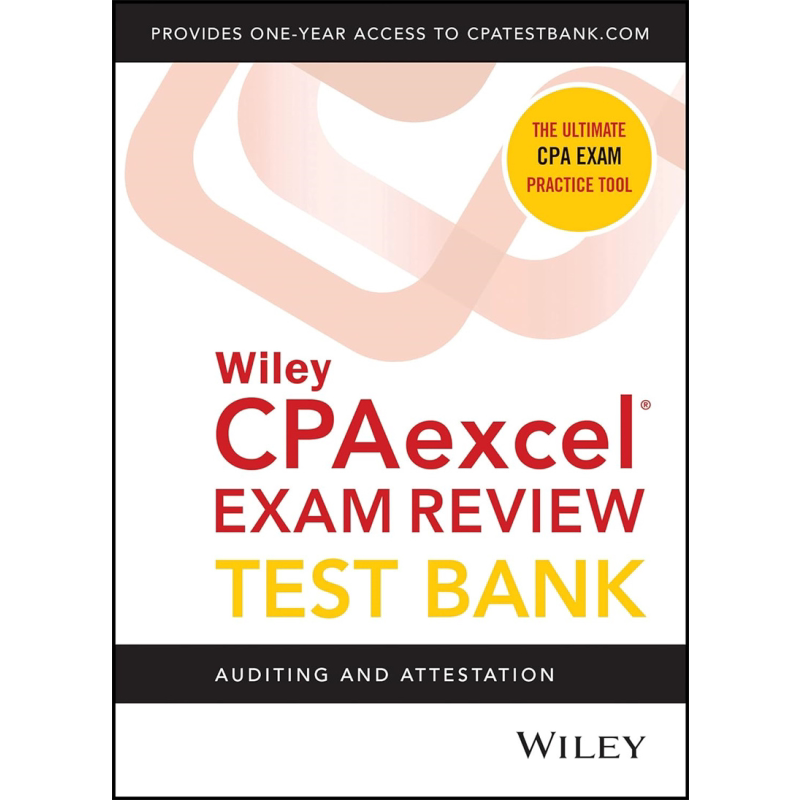 Wiley CPA 2022年1月考库 审计和认证 英文原版 CPA Jan 2022 Test Bank Auditing and Attestation 会计【中商原版】