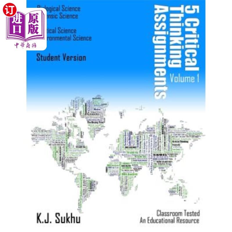 海外直订5 Critical Thinking Assignments: Student Version 5个批判性思维作业：学生版