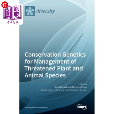 海外直订Conservation Genetics for Management of Threatened Plant and Animal Species 濒危动植物物种管理的保护遗传学