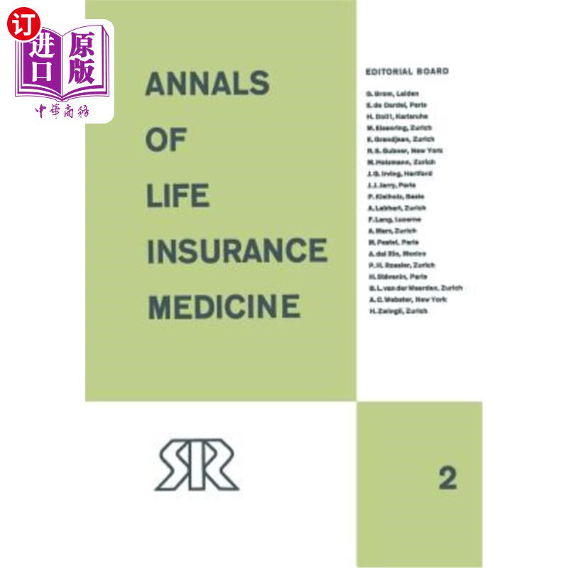 海外直订医药图书Annals of Life Insurance Medicine: 1964 Volume II 人寿保险医学年鉴：1964年第二卷