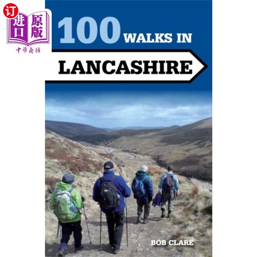 海外直订100 Walks in Lancashire 在兰开夏郡散步100次