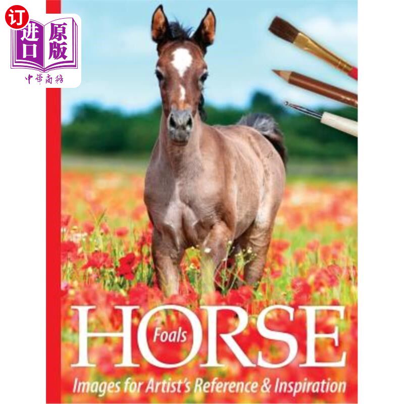 海外直订Foals: Horse Images for Artist's Reference and Inspiration 马驹：供艺术家参考和灵感的马匹图像