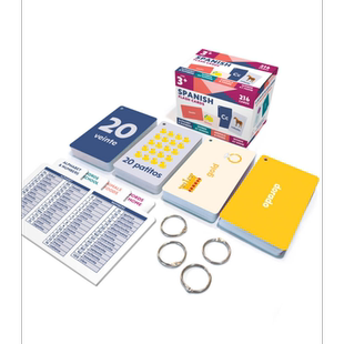 Spanish Flash Card Box Set 西班牙语学习卡片盒 小语种学习【中商原版】