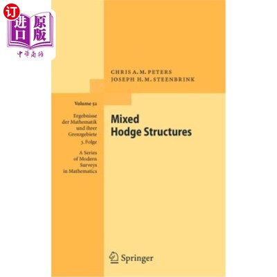 海外直订Mixed Hodge Structures 混合霍奇结构