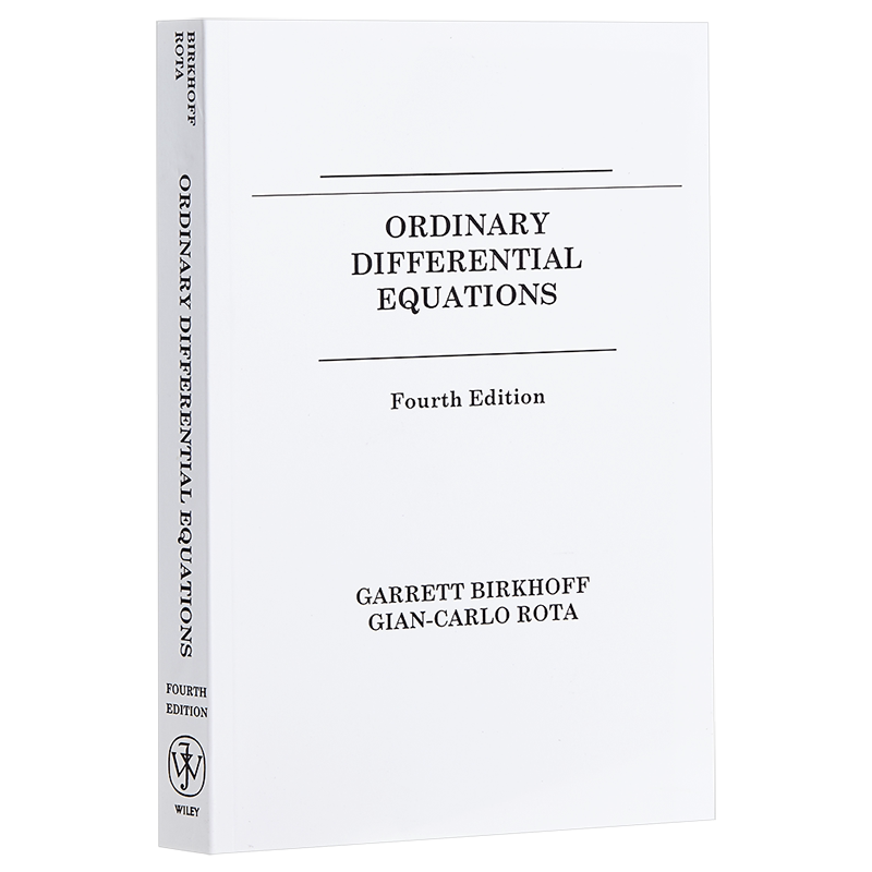 现货 Ordinary Differential Equations 4th Edition 英文原版 常微分方程 第4版 Garrett Birkhoff 伯克霍夫【中商原版】