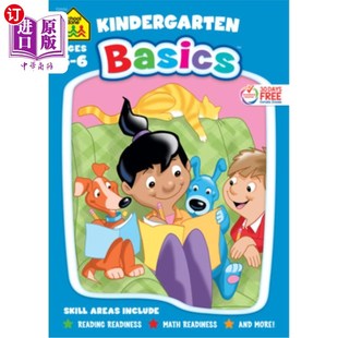 Basics Kindergarten Page 学区幼儿园基础96页练习册 海外直订School Workbook Zone