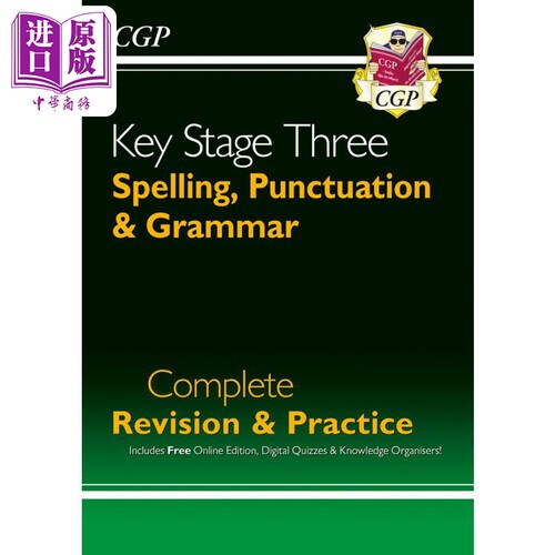 New KS3 Spelling, Punctuation & Grammar Complete Revision & Practice KS3拼写标点符号和语法 复习与练习册【中商原版】