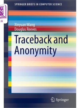海外直订Traceback and Anonymity 回溯和匿名