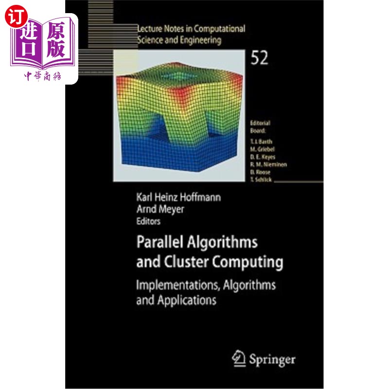 海外直订Parallel Algorithms and Cluster Computing: Implementations, Algorithms and Appli 并行算法和集群计算:实现，
