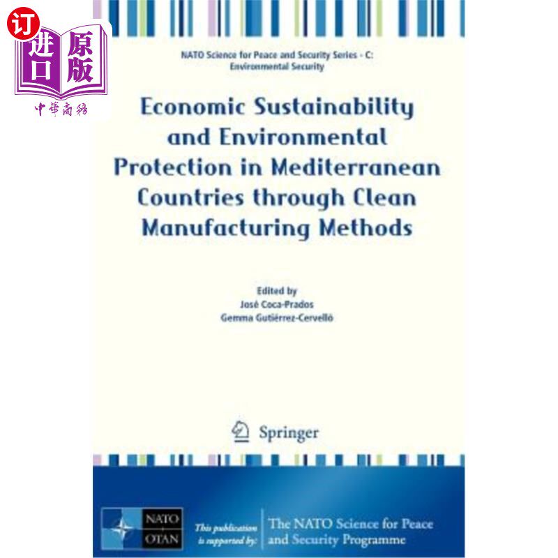 海外直订Economic Sustainability and Environmental Protection in Mediterranean Countries  通过清洁制造方法实现地中海国家
