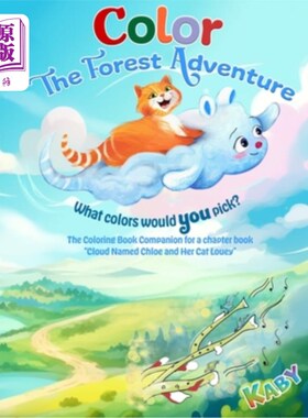 海外直订Color the Forest Adventure: The Coloring Book Companion for a chapter book 