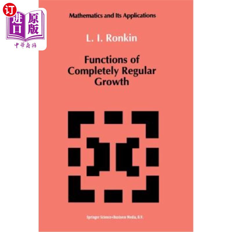 海外直订Functions of Completely Regular Growth 完全规则生长函数