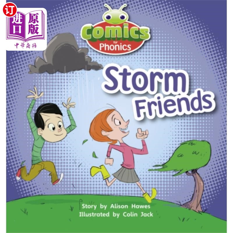 海外直订Bug Club Comics for Phonics Reception Phase 2 Se... 虫子俱乐部拼音漫画第2阶段第2集00风暴之友