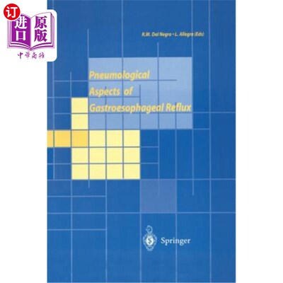 海外直订医药图书Pneumological Aspects of Gastroesophageal Reflux 胃食管反流的气象学方面