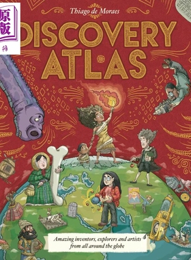 探索图集 Discovery Atlas 英文原版 儿童科普绘本读物 全彩插图精美礼物书 发明家和探险家的故事 进口童书7岁+【中商原版】