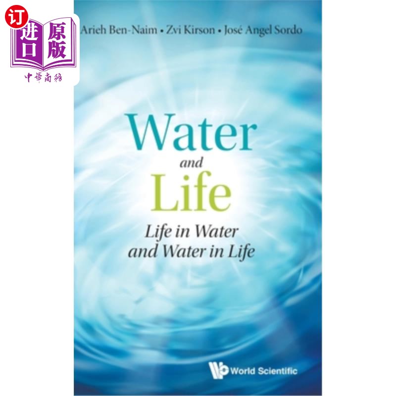 海外直订Water and Life: Life in Water and Water in Life 水与生命:水中的生命和水中的生命