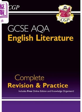 英国CGP GCSE English Literature AQA Complete Revision & Practice includes Online Edition【中商原版】