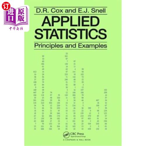 海外直订Applied Statistics - Principles and Examples: Principles and Examples 应用统计学-原理和例子:原理和例子