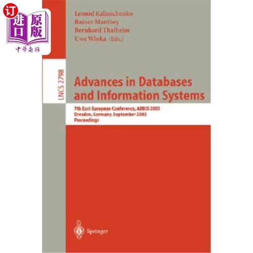 海外直订Advances in Databases and Information Systems 数据库和信息系统的进展