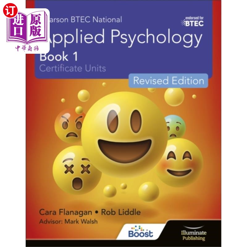 海外直订Pearson BTEC National Applied Psychology: Book 1... 皮尔逊BTEC国家应用心理学:第1册修订版