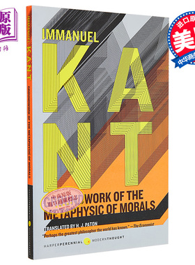 现货 道德形而上学的奠基 康德 Groundwork of the Metaphysic of Morals 英文原版 Immanuel Kant 德国古典哲学家【中商原版】