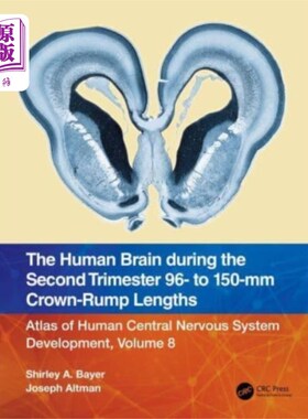海外直订医药图书Human Brain during the Second Trimester 96- to 1... 妊娠中期人类大脑的冠臀长度为96- 150毫米