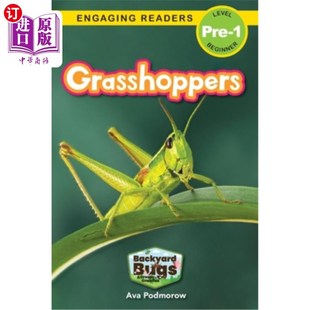 Pre 蚱蜢 and Engaging Readers Crawlies Bugs Creepy 海外直订Grasshoppers Level Backyard