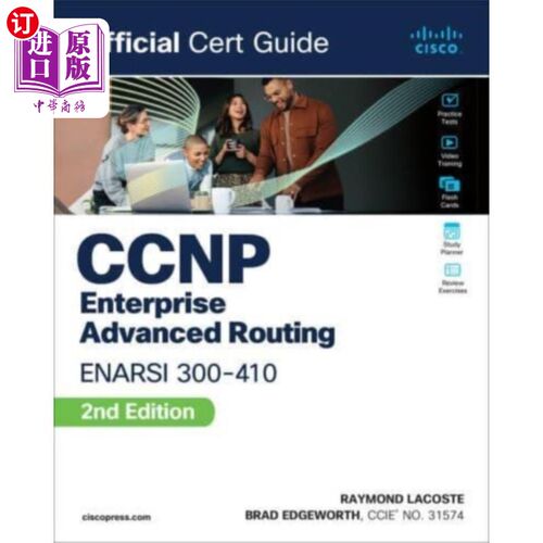 海外直订CCNP Enterprise Advanced Routing ENARSI 300-410 ... CCNP企业高级路由ENARSI 300-410官方证书指南