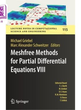海外直订Meshfree Methods for Partial Differential Equations VIII 偏微分方程的无网格方法