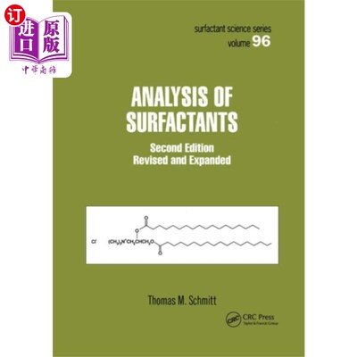 海外直订Analysis of Surfactants 表面活性剂分析