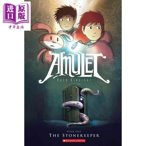 护身符1 Amulet #01 TheStonekeeper 英文原版 Kazu Kibuishi JK罗琳哈利波特美版封面画家 漫画 绘本小说【中商原版】