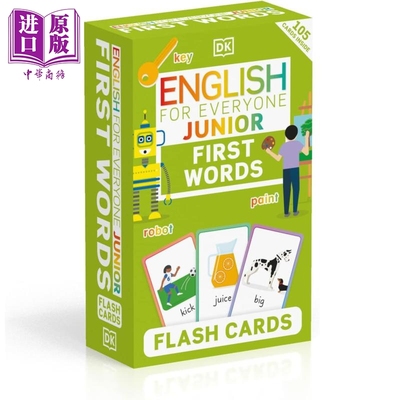 English for Everyone Junior First English Words Flash Cards 人人学英语青少版 初级英语单词闪卡 英文原版【中商原版】