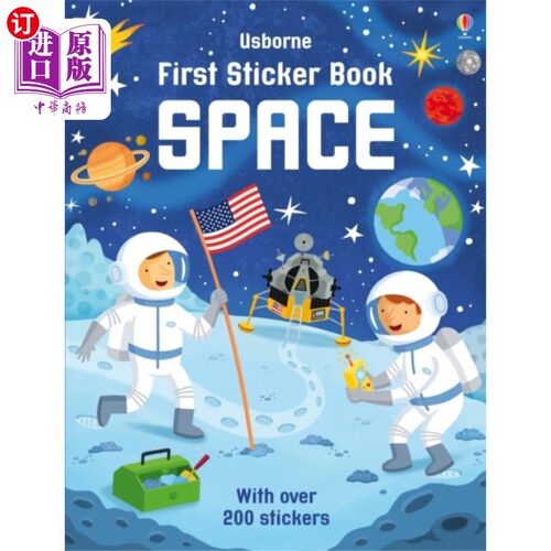 海外直订First Sticker Book Space 第一个贴纸书空间
