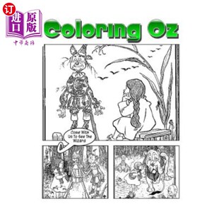 Dorothy Adventure 海外直订Coloring and Amazing Wizard 绿野仙踪：与多萝西和绿野仙踪 Coloring The With
