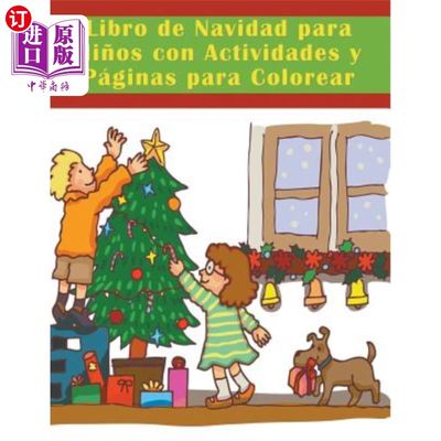 海外直订Libro de Navidad para Ni?os con Actividades y Páginas para Colorear 利勃罗·德·纳维达德·帕拉尼诺斯·康涅狄斯