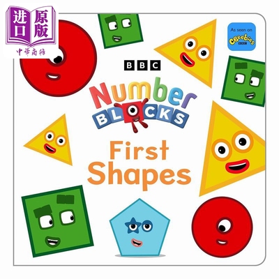 现货 字母积木初学形状 Numberblocks first shapes 英文原版 儿童卡通动画纸板书 亲子绘本 早教认知启蒙 进口童书【中商原版】