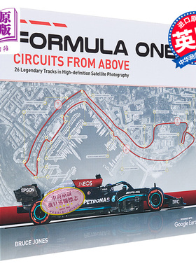 预售 一级方程式赛车路线 英文原版 Formula One Circuits from Above Bruce Jones 生活休闲 体育 运动 F1赛车书籍
