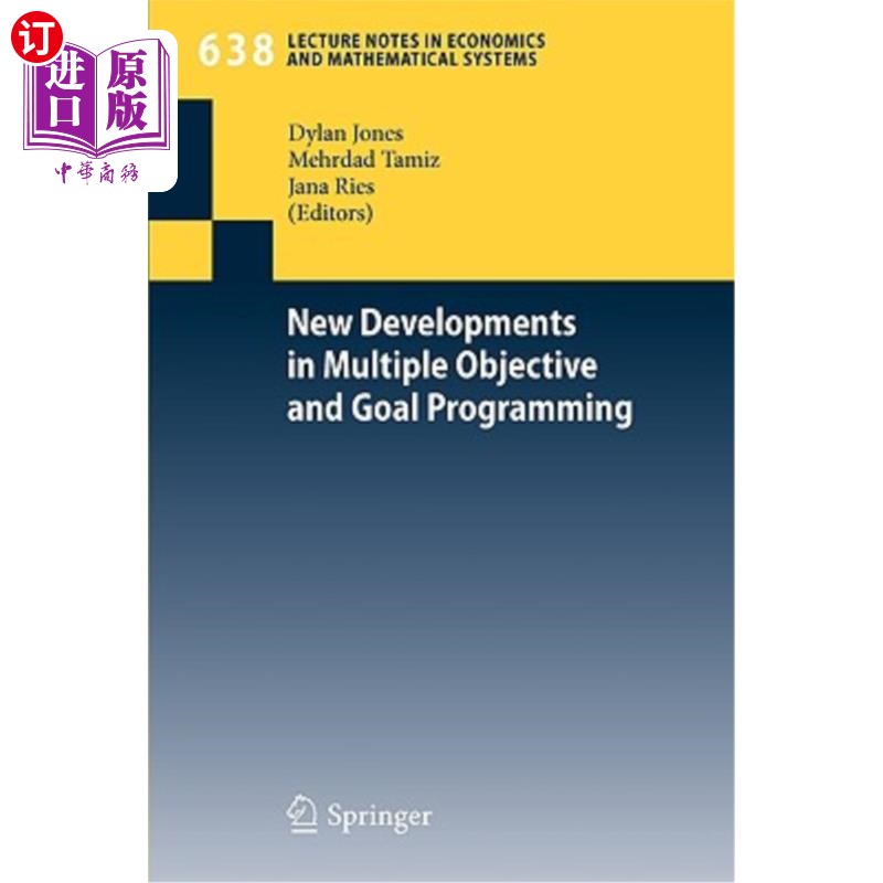 海外直订New Developments in Multiple Objective and Goal Programming 多目标与目标规划的新进展