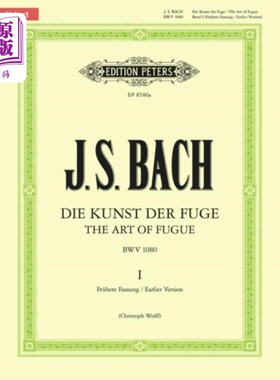 海外直订古英语 Art of Fugue BWV 1080 Vol.1 赋格艺术BWV 1080卷1