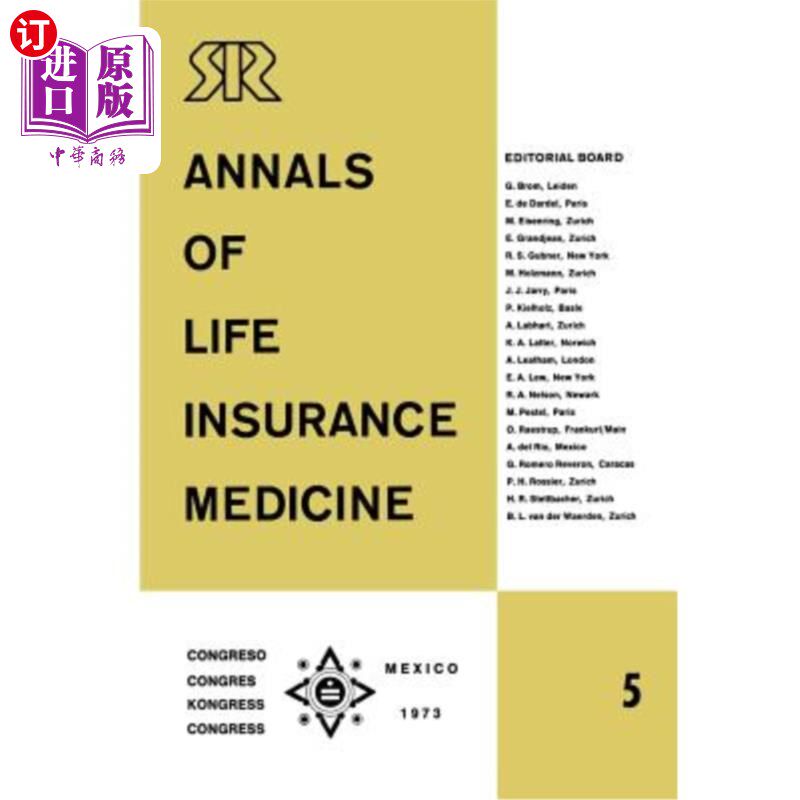 海外直订医药图书Annals of Life Insurance Medicine 5: Special Edition Proceedings of the 11th Int 人寿保险医学年鉴5