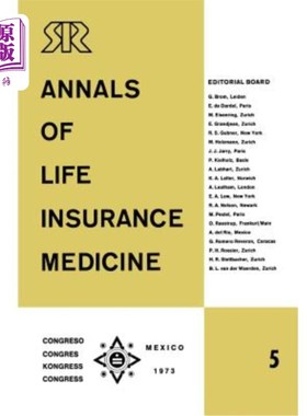 海外直订医药图书Annals of Life Insurance Medicine 5: Special Edition Proceedings of the 11th Int 人寿保险医学年鉴5