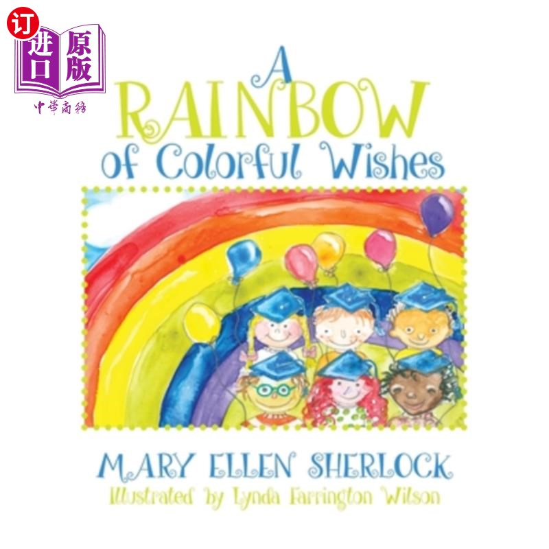 海外直订a rainbow of colorful wishes 五彩缤纷的彩虹