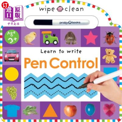 海外直订Wipe Clean: Pen Control [With Marker] 擦拭干净：笔控制[带标记]