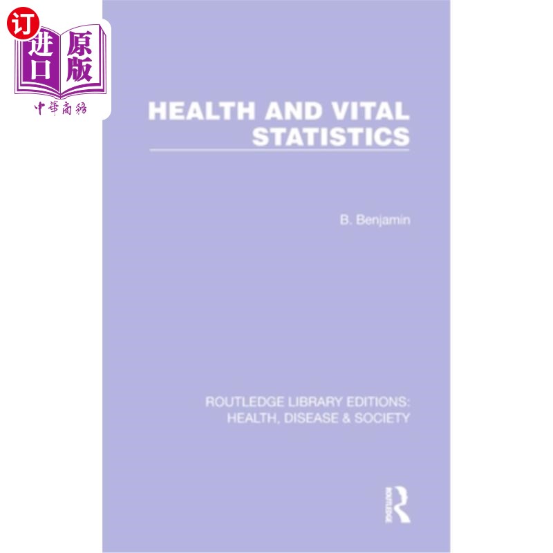 海外直订医药图书Health and Vital Statistics 健康和生命统计