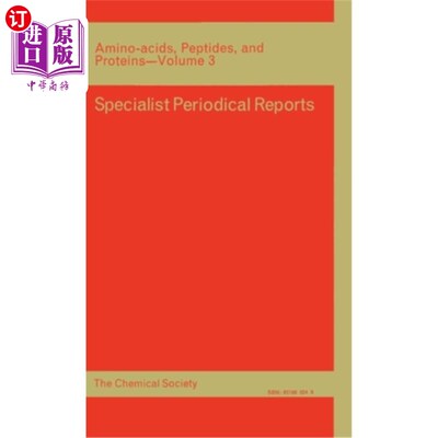 海外直订Amino Acids, Peptides and Proteins: Volume 3 氨基酸、肽和蛋白质：第3卷